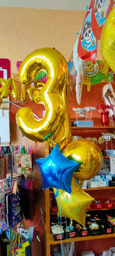 balony napełniane helem - cyfry, party