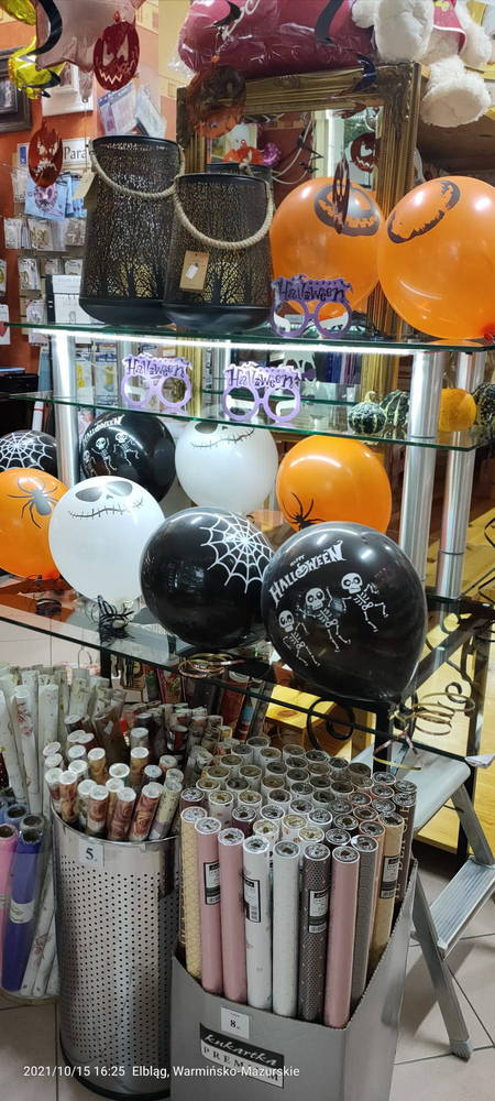 balony napełniane helem - halloween