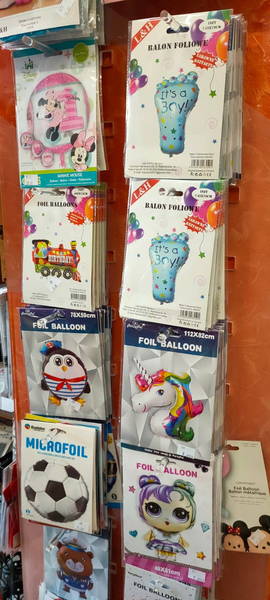 balony napełniane helem - balony foliowe różne, jednorożec, piłka
